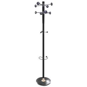 Yucaipa Metal Executive Office Coat Stand In Black