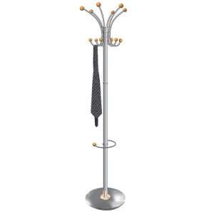 Yucaipa Metal Office Coat Stand In Grey