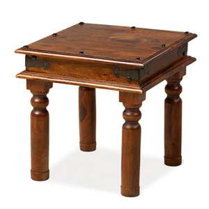 Zander 45cm Wooden Coffee Table In Sheesham With Round Legs