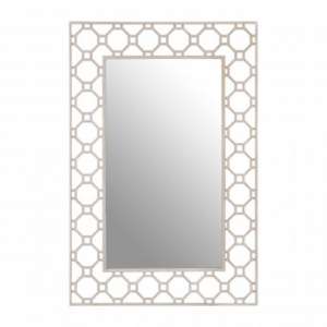 Zaria Arabesque Wall Bedroom Mirror In Antique Silver Frame