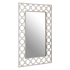 Zaria Arabesque Wall Bedroom Mirror In Antique Silver Frame