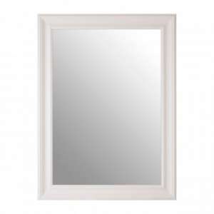Zelman Wall Bedroom Mirror In Chic White Frame