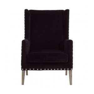 Zensington Fabric Armchair In Black