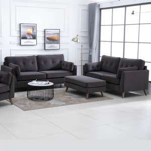 Zurich Velvet 2 Seater And 3 Seater Sofa Suite In Elephant Grey